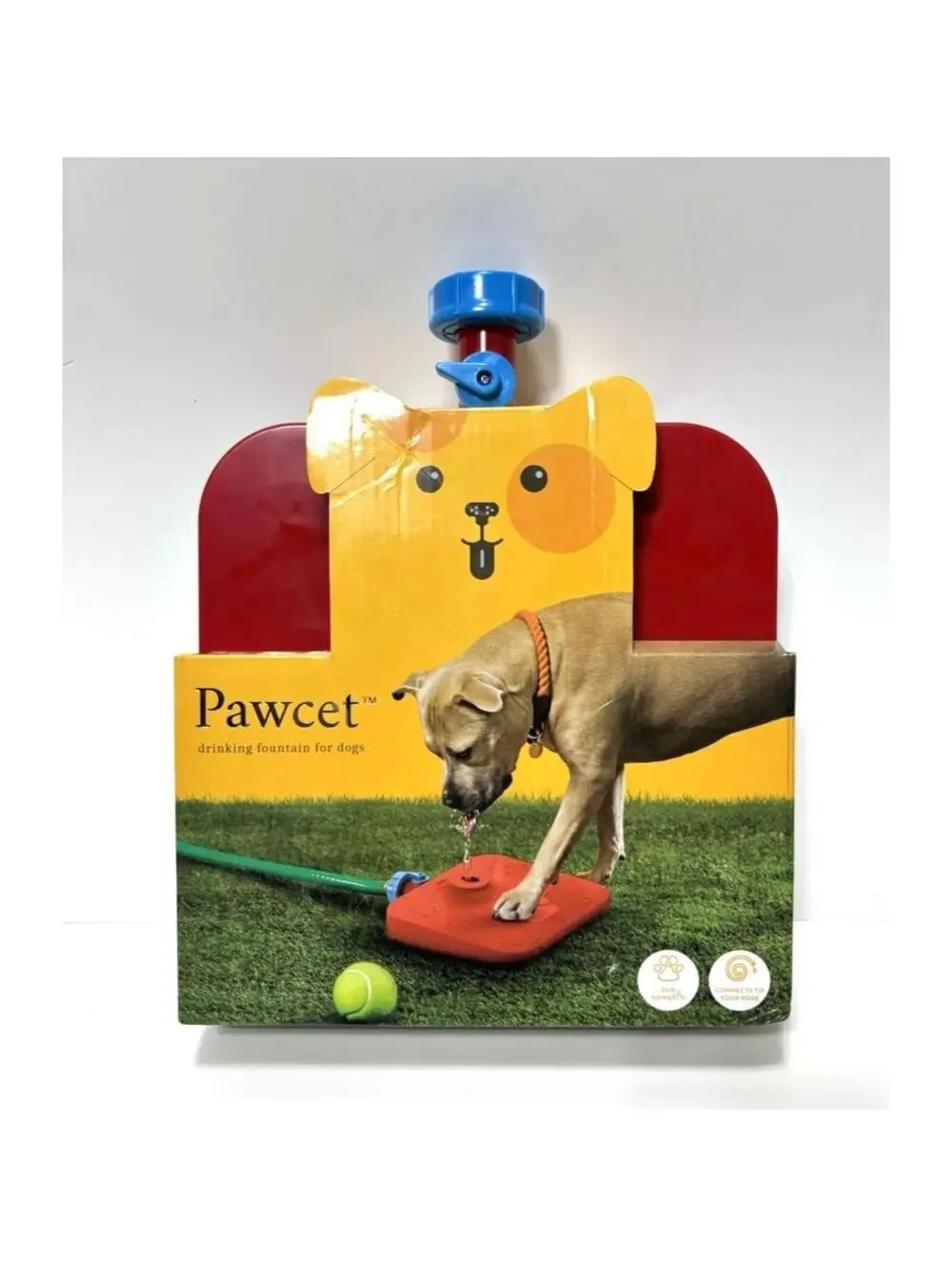 Pawcet Automatic Dog Water Fountain Outdoor Pet Drinking Tap Attachment New